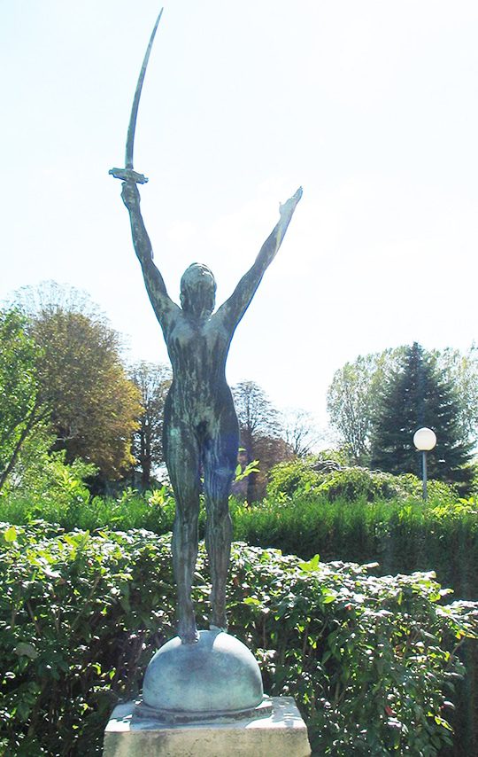 Statue d’Émile Oscar Guillaume volée à Metz. Wukali