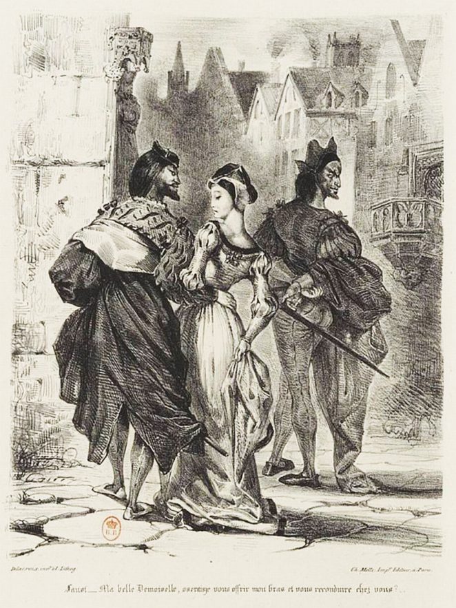 La Double Statue De Méphistophélès Et Marguerite