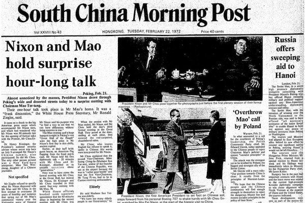 Relations between China and the USA-Nixon and Mao