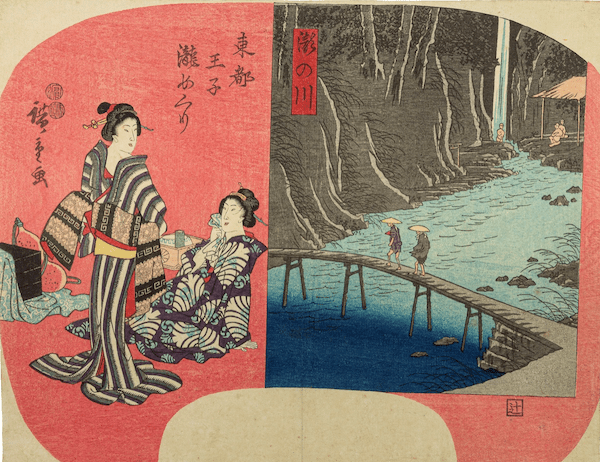 Hiroshige éventail