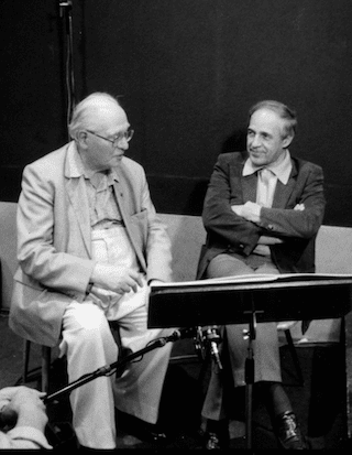 Pierre Boulez et Olivier Messiaen