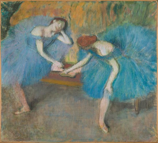 exposition musée d'Orsay Paris Pastels de Millet à Redon; Edgar Degas Deux danseuses au repos