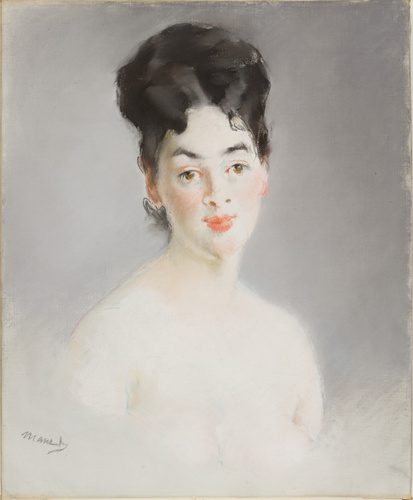 exposition musée d'Orsay Paris Pastels de Millet à Redon, Manet , buste de femme nue