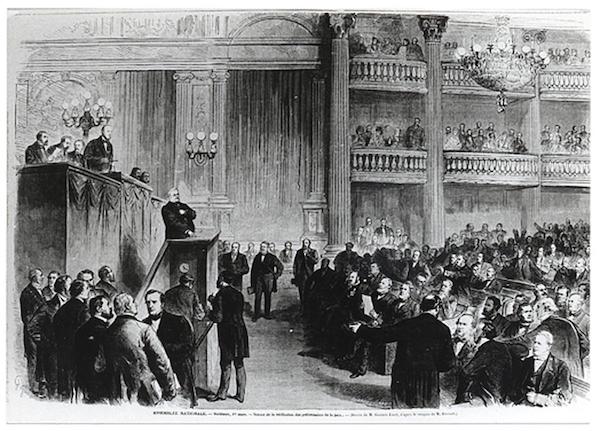 Bordeaux mars 1871 Assemblée nationale à Bordeaux proclamation de la République