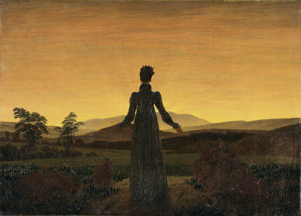Carl Caspar Friedrich, Femme devant le soleil couchant
