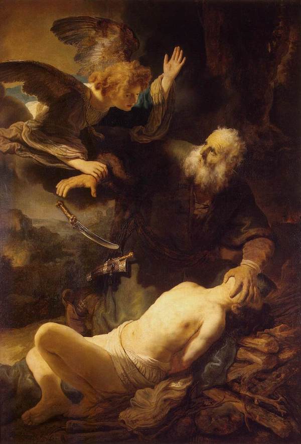 Rembrandt Bible-Le sacrifice d'Isaac-Moïse-musée de l'Ermitage, Saint-Pétersbourg
